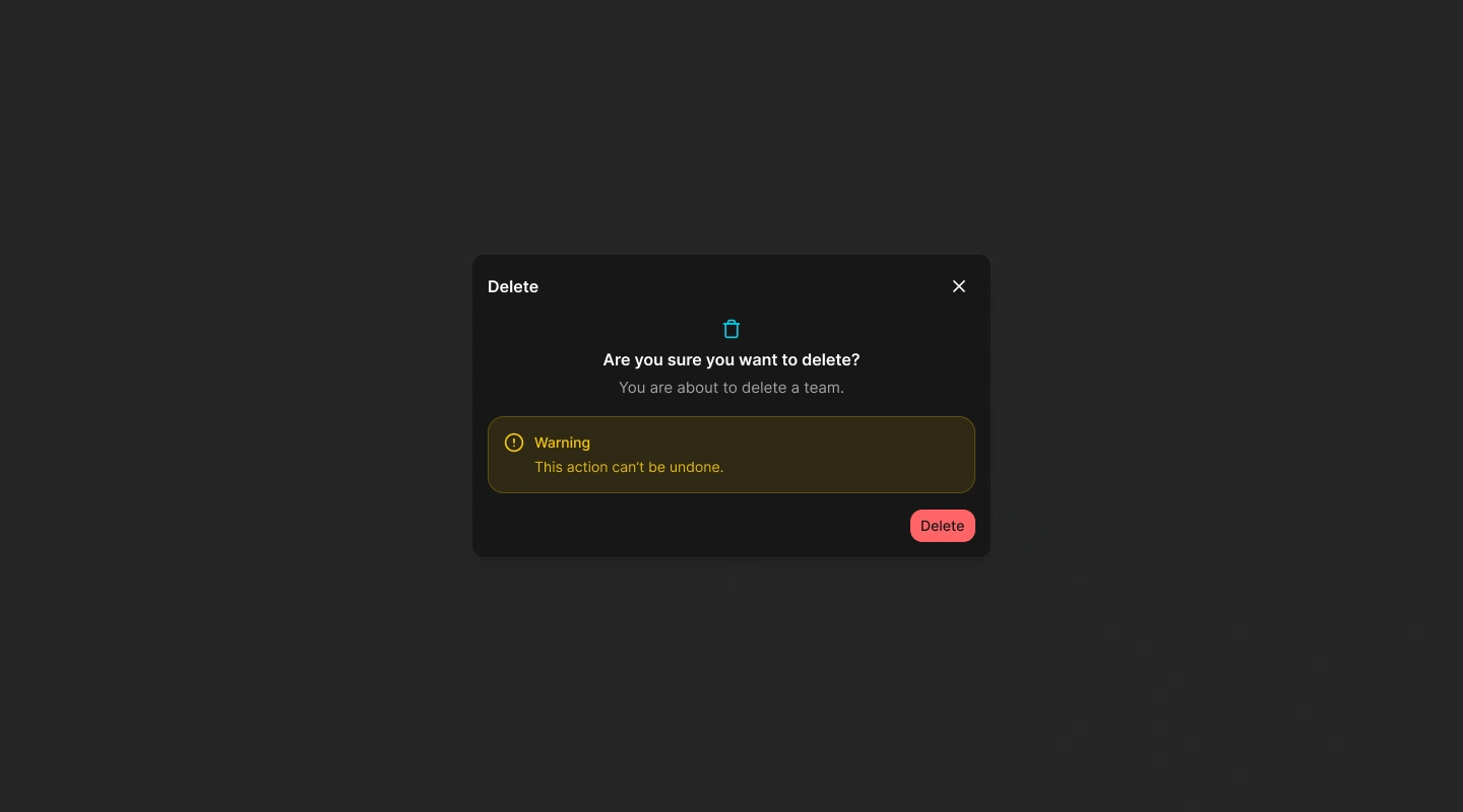Teams confirmation dialog for revoking a member's access to the selected site