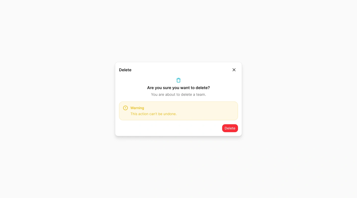 Teams confirmation dialog for revoking a member's access to the selected site